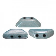Les perles par Puca® Tinos beads Opaque Blue Ceramic Look 03000/14464